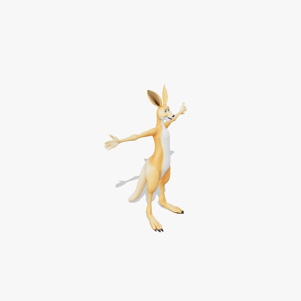 Animated Kangaroo Character model pack